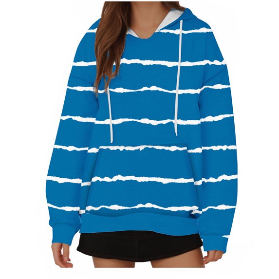 SHTXOZHI Women's Long Sleeve Hoodies Pullover Tops Drawstring Sweatshirts with Pocket Trendy Fall Outfit