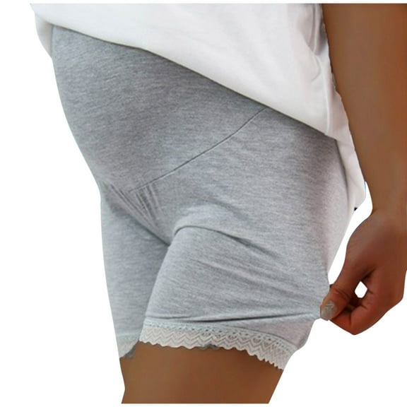 SHTXOZHI Women's Maternity Shorts Over The Belly Under Dress Shorts Workout Athletic Stretch Shorts