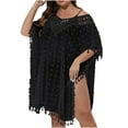 thumbnail image 1 of SHTXOZHI Women's Summer Swimsuit Bikini Beach Swimwear Crochet Cover up Loose Swimwear Dress, 1 of 7