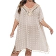 thumbnail image 1 of SHTXOZHI Women's Summer Swimsuit Bikini Beach Swimwear Crochet Cover up Loose Swimwear Dress, 1 of 7