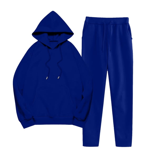 SHTXOZHI Womens 2 Piece Outfits Fall Sweatsuits Hoodies Wide Leg Sweatpants Lounge Matching Tracksuits
