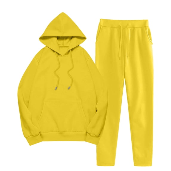 SHTXOZHI Womens 2 Piece Outfits Fall Sweatsuits Hoodies Wide Leg Sweatpants Lounge Matching Tracksuits