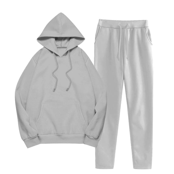 SHTXOZHI Womens 2 Piece Outfits Fall Sweatsuits Hoodies Wide Leg Sweatpants Lounge Matching Tracksuits