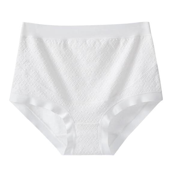 SHTXOZHI Womens Breathable Underwear Full Coverage Panties Solid Color Stretch Soft Briefs