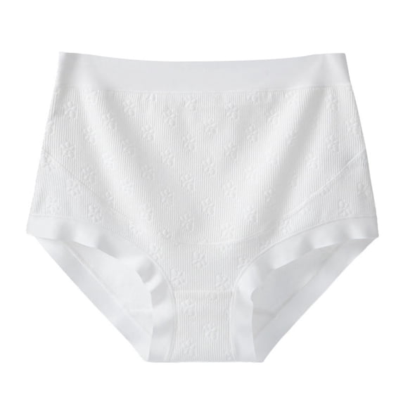 SHTXOZHI Womens Breathable Underwear Full Coverage Panties Solid Color Stretch Soft Briefs