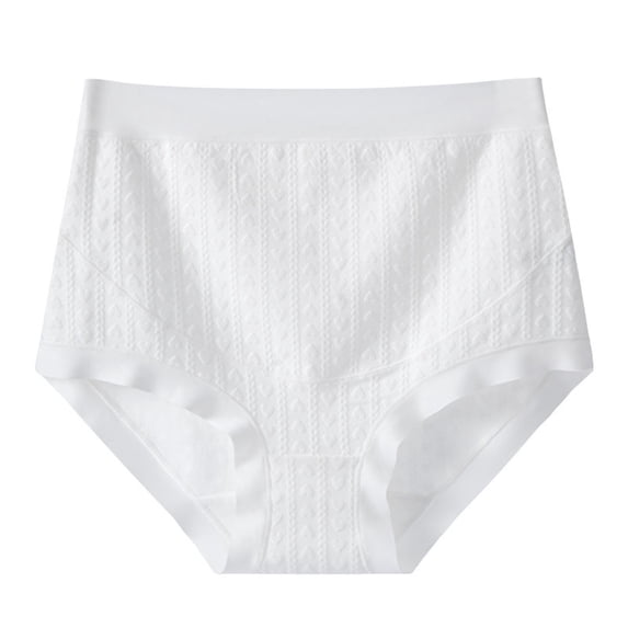 SHTXOZHI Womens Breathable Underwear Full Coverage Panties Solid Color Stretch Soft Briefs