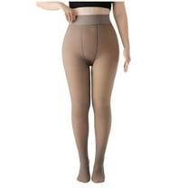 SHTXOZHI Womens Fleece Lined Tights Warm Winter Thermal Sheer Pantyhose Control Top Leggings