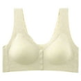 thumbnail image 1 of SHTXOZHI Womens Front Closure Seamless Bra Push Up Padded Bra No Underwire Everyday Bra, 1 of 2