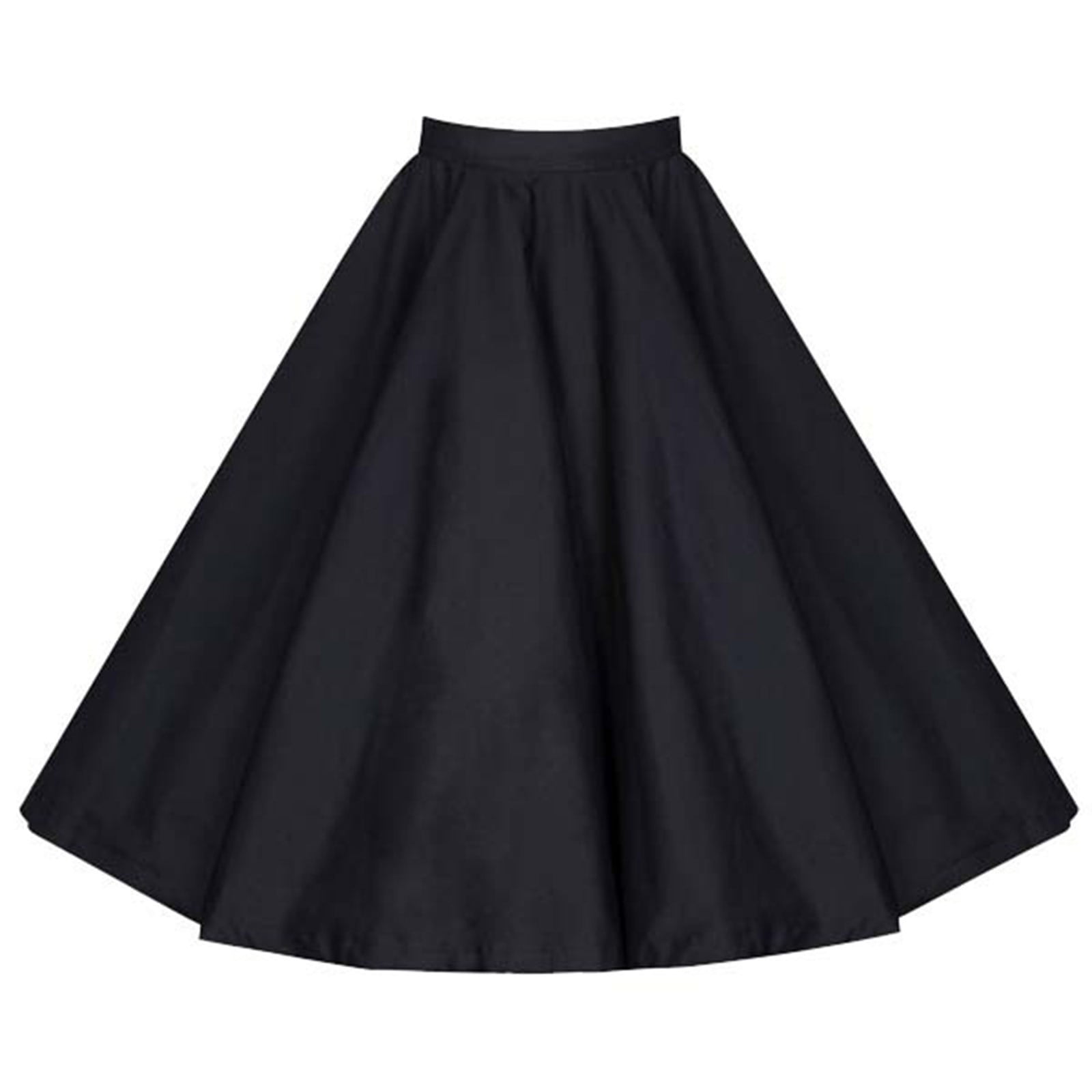 Autumn Retro High-Waisted A-Line Skirt