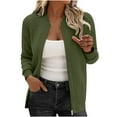 thumbnail image 1 of SHTXOZHI Womens Jackets Oversized Full Zip Up Trendy Coats Fall Winter Casual Outerwears, 1 of 8