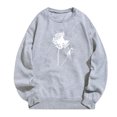 thumbnail image 1 of SHTXOZHI Womens Long Sleeve Crewneck Pullover Tops Trendy Graphic Sweatshirts Fall Clothes, 1 of 3