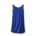 thumbnail image 1 of SHTXOZHI Womens Sleeveless Tank Nightgown Solid Color Soft Nightshirt Loose Pajama Dress Loungewear, 1 of 5