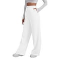 thumbnail image 1 of SHTXOZHI Womens Wide Leg Track Pants Casual Elastic Waist Drawstring Sweatpants with Pockets, 1 of 6