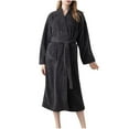 thumbnail image 1 of SHTXOZHI Womens Winter Fuzzy Robes Warm Fleece Bathrobe Belted Long Shower Robes with Pockets, 1 of 4