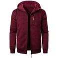 thumbnail image 1 of SHTXOZHI Zipper Hoodies for Men Long Sleeve Sweatshirts Solid Color Casual Jacket with Pockets, 1 of 4