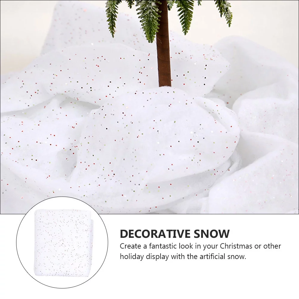 SHUDAGENG Christmas Decorations Indoor 1 Sheet Christmas Fake Snow