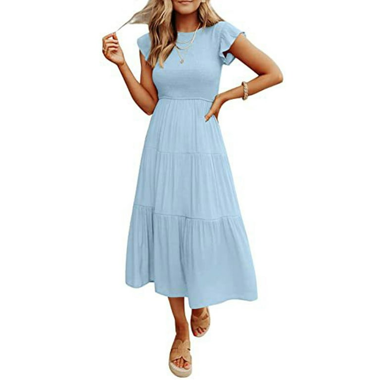 Light blue dress hot sale walmart