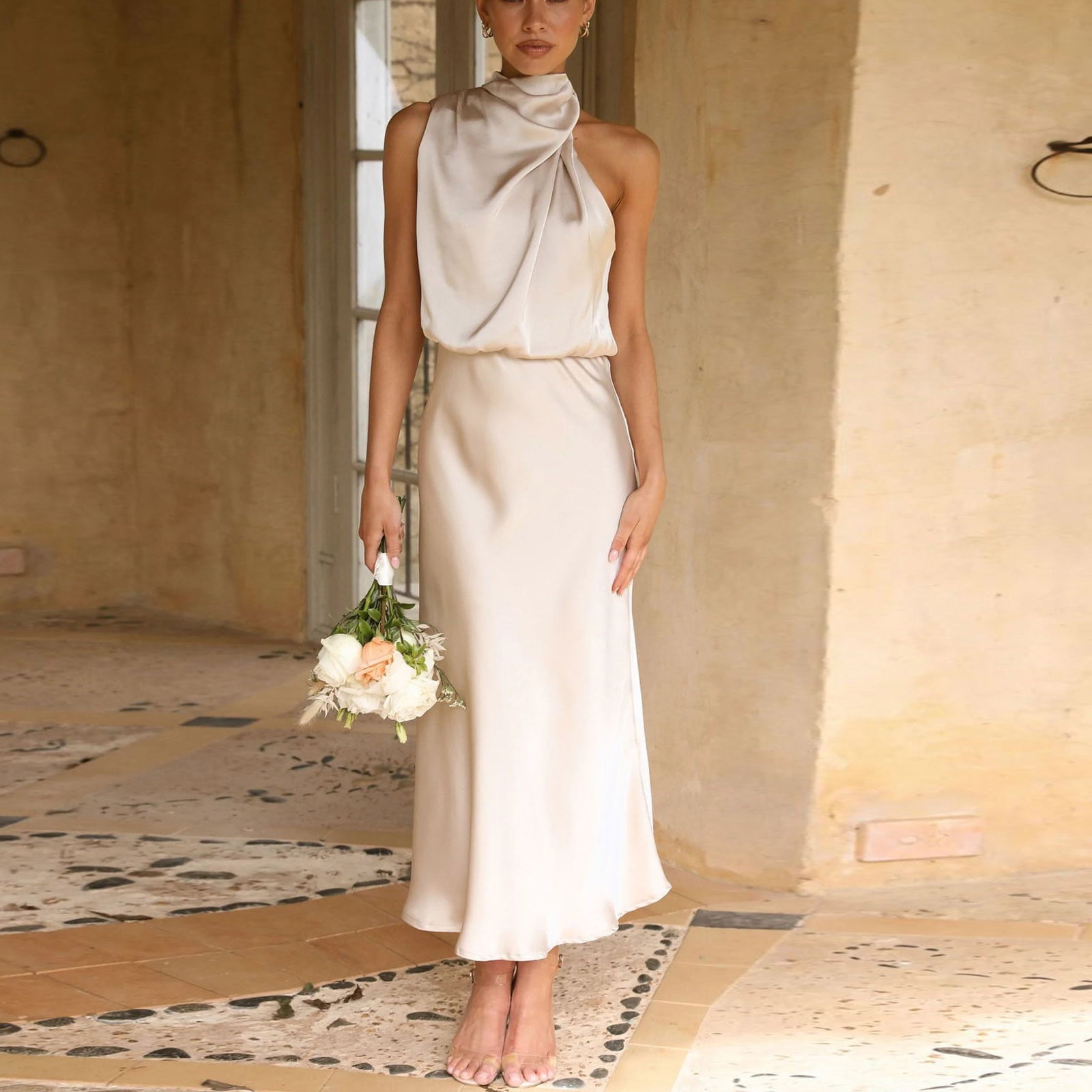SHUDAGENG Female Summer Dresses for Women A Line Dress Party Loose