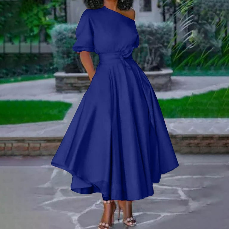 Walmart royal top blue dress