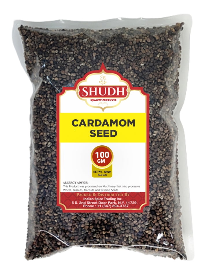 SHUDH Cardamom Seeds 100 Gram | All Natural | Vegan | Gluten Friendly | NON-GMO | Product of India