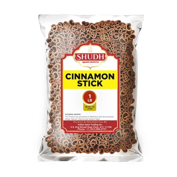 SHUDH Cinnamon Sticks 1 LB | Cassia Cinnamon | Canela | Perfect for Baking, Cooking & Beverages & Oatmeal| 2 3/4" Length | 100% Raw From Indonesia