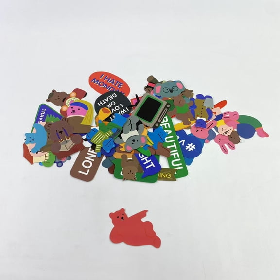SHUIEHW Stickers,Cute Boxed DIY Decoration Mini Size Bear Theme Adhesive Paper Stickers for cars