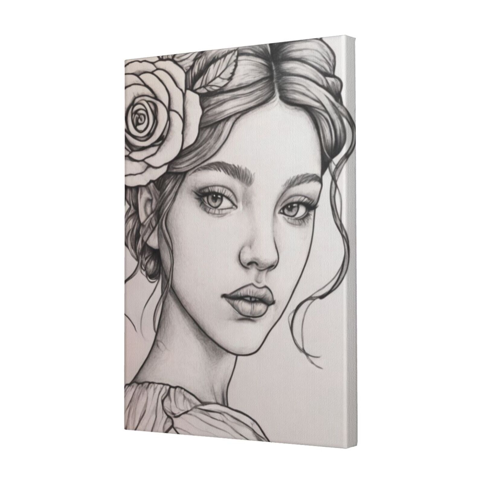 SHUISHANHUA with colorful faces anvas Printing Oil Painting Art Printed