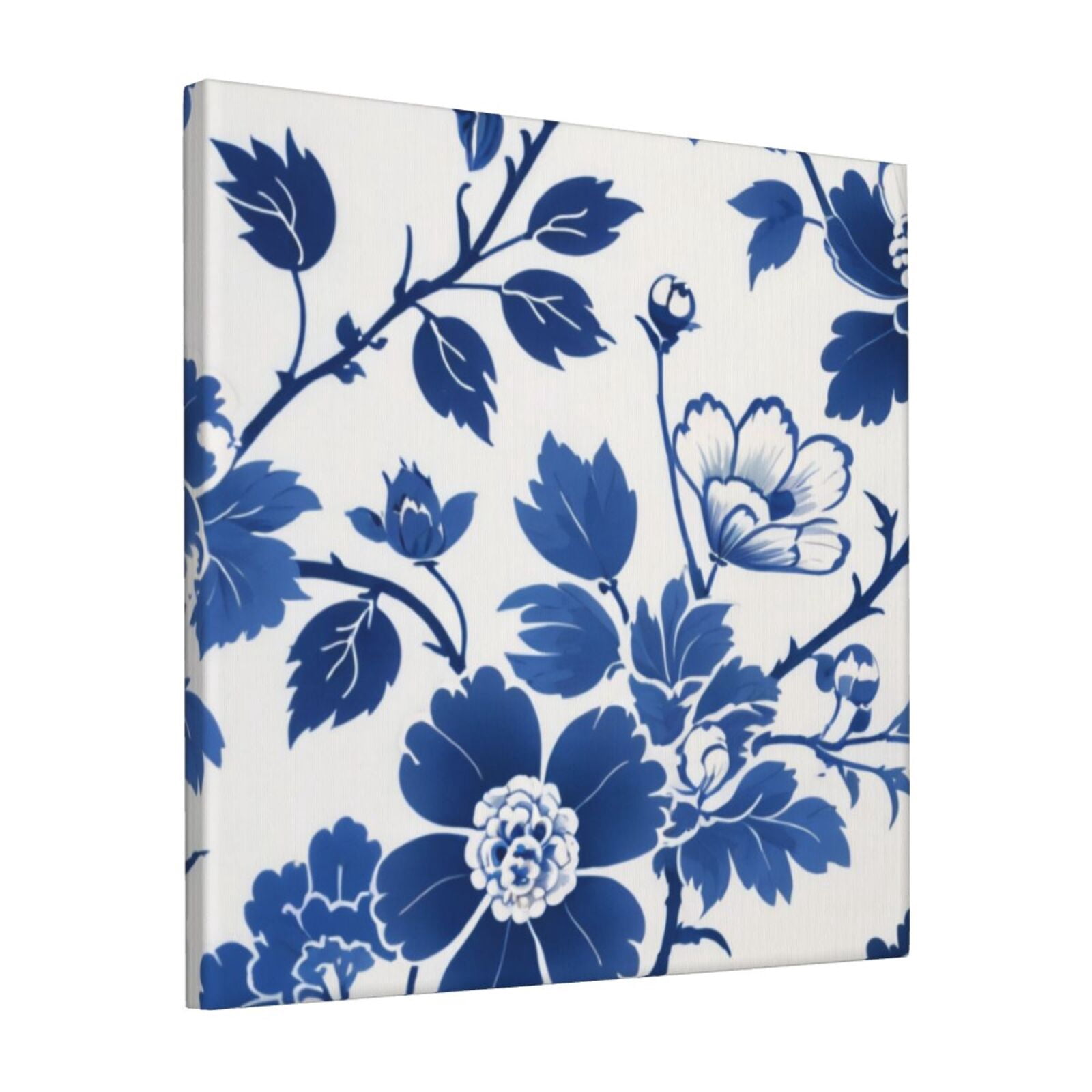 Shuishanhuablue and flower anvas printing art painting printing on