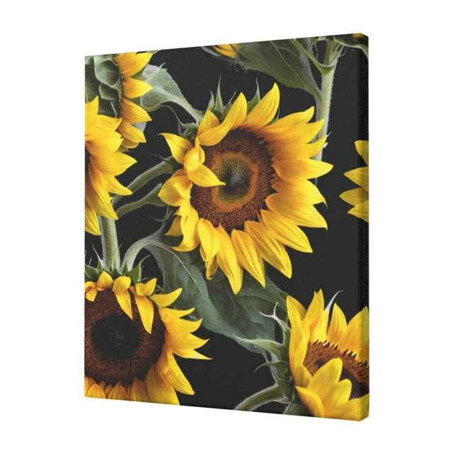 SHUISHANHUAYellow sunflower anvas wall art poster,framed printed