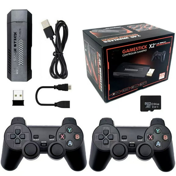 SHUNAN 2025 New Retro Play Machine with 20000+ Plays, 4K  Output, 18 Classic Emulators, Dual 2.4G Wireless Controllers - Plug & Play Video Play Stick (64GB)