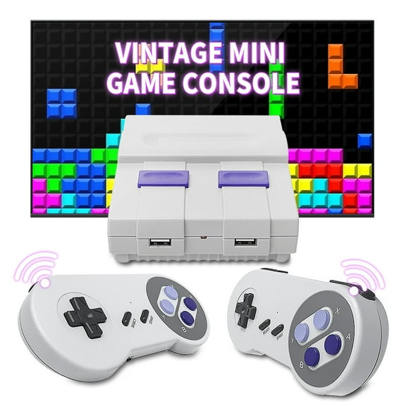 SHUNAN Classic Mini Retro Controllers Built in 620 Different Classic Plays and Dual Remote Controllers,AV Output Video TV System