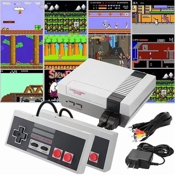 SHUNAN Classic Retro Mini Controllers, HD Built-in 821 Classic Plays with 2 Controllers, Children Gift, Birthday Gift Happy Childhood MemoriesHM1