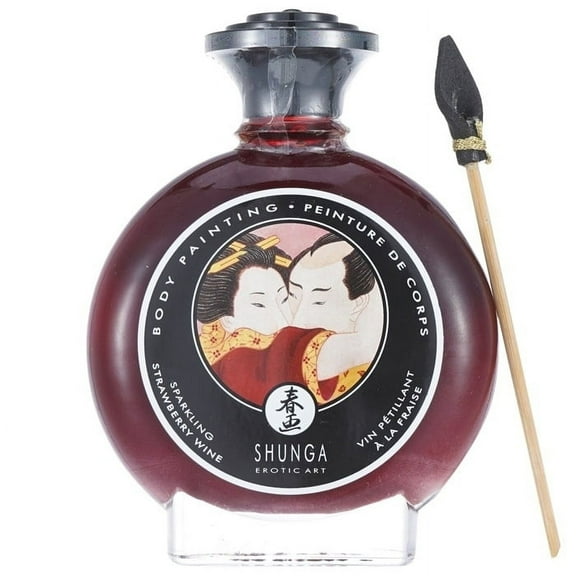 SHUNGA Edible Body Painting - Sparkling Strawberry Wine 100ml/3.5oz