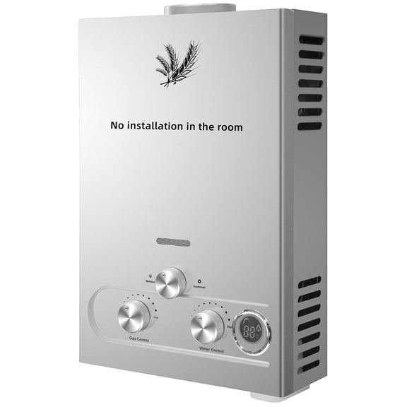 SHUNJITAI 10L Portable Propane Tankless Water Heater with Digital Display Ideal for Camping, RV, and Outdoor Showering