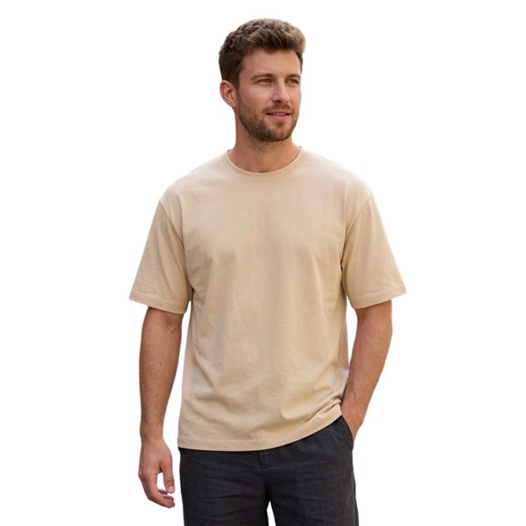 SHUNSUI Casual Fashion T Shirt Graphic Basic Tees Summer Casual Short Sleeve Crewneck T Shirt Mod Bod Tops Tall Size Shirts for Men Pocket T Shirts Big and Tall Men Tee Shirts Sports T Shirt for Men