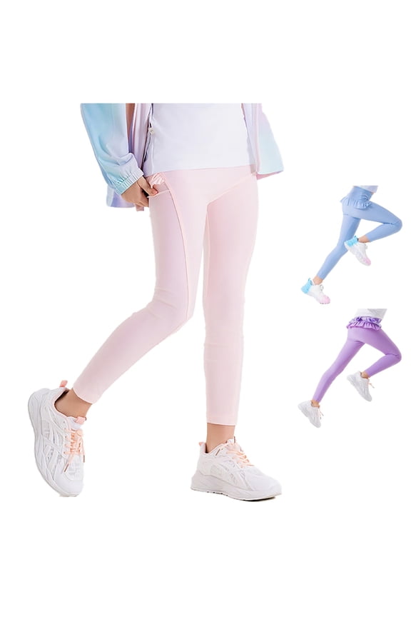 Girls Pants Casual Loose Fit Sweatpants for Daily Wear Versatile Comfortable Bottom Cheerleader Leggings Pants for Girl Kid Sweats L Girl Light Sweatpants Kids Baby Legging Adult Kids Clothes