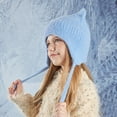 thumbnail image 1 of SHUNSUI Kids Hooded Winter Scarf Hat Cap Knit Baby Boy Girl Cold Weather, 1 of 3