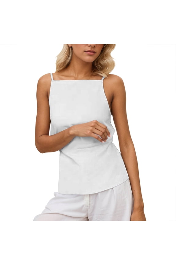 Summer Casual Sleeveless Tie Front Cropped Tank Top with Backless Design Compression Women Sheer Bodysuit Alien Top Women 5x Tops for Women plus Size Long Layering 3x Size Tops Hooded Top
