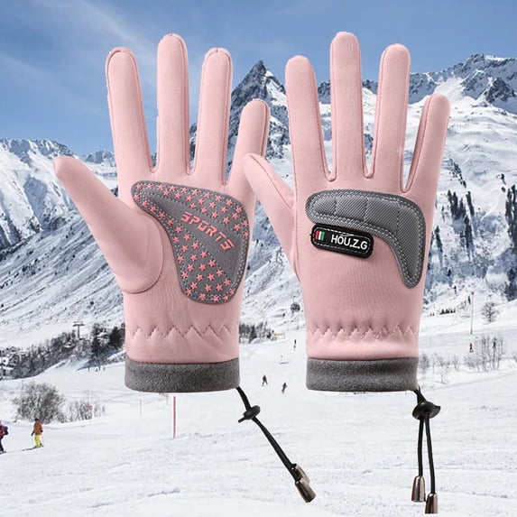 SHUNSUI Toddler Kids Full Finger Gloves Soft Warm Thermal Knit Cold Weather