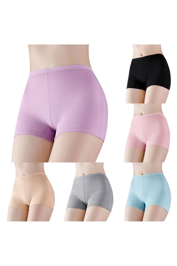 Women Solid Pure Exposure Mid Waist Bottoming Pants Briefs Women Underwear plus Size Glow in The Dark Underwear Women Hi Cut Panties for Women Postpartum Panties Satin Panties for Women
