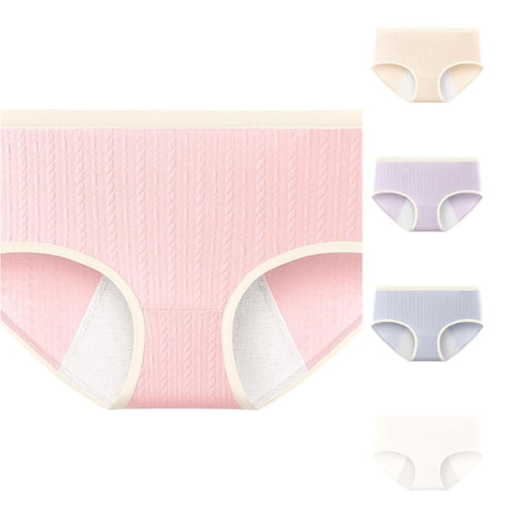 SHUNSUI Women's Pants Underwear Leak Proof Pure Crotch Crotch Breathable Briefs Wool Underwear Women plus Woman Panties French Cut Panties for Women Maternity Support Underwear Seamless Underwear