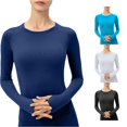 thumbnail image 1 of SHUNSUI Women's Sports Shirt Long Sleeve Running Shirt Thermal Autumn Winter Pullover Tops Training Fitness Long Sleeve Shirts with Thumb Holes for Sports Running Fitness Thermal Tops for Women Long, 1 of 6