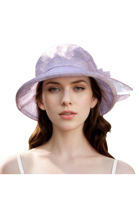 Women's Summer Sun Hat Temperament Versatile Lightweight Sun Basin Bride Wedding Tea Party Summer Sun Hat Ms. Outdoor Elegant Temperament Sun Hat 70s Hat Women Women S Hat for Men Womens
