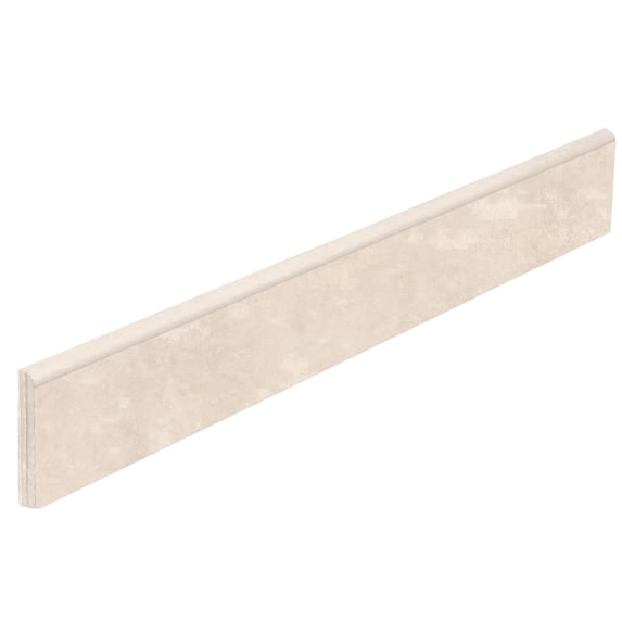 The Tile Life Foundry Concrete 3.5" x 24" Taupe Matte Porcelain Bullnose Tile