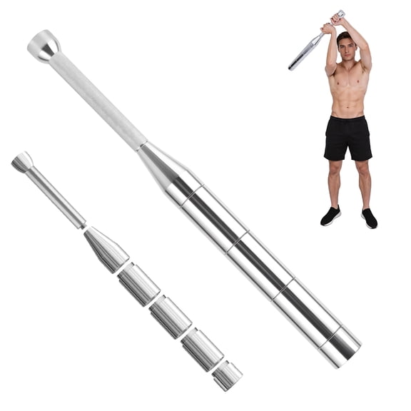 SHUO Y - Adjustable Macebell, 6.6-22 lbs Workout Clubbell, Premium Steel Indian Club for Full Body Strength Training, Shoulder, Grip Workouts, Forearm Stretching