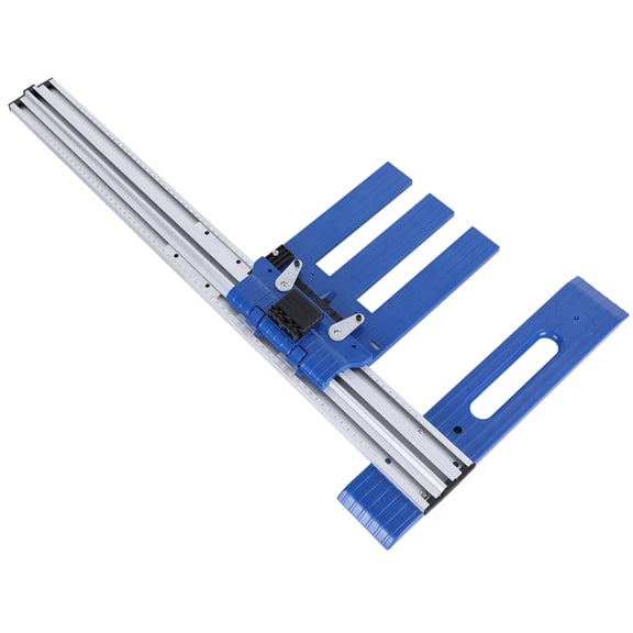 SHUO Y - Circular Saw Guide Rail with Clamps, 0-65cm Adjustable, Converts Handheld Saw into Precision Cutting Tool, Compatible with Most Saws, Portable Cutting Jig for Woodworking & DIY Projects
