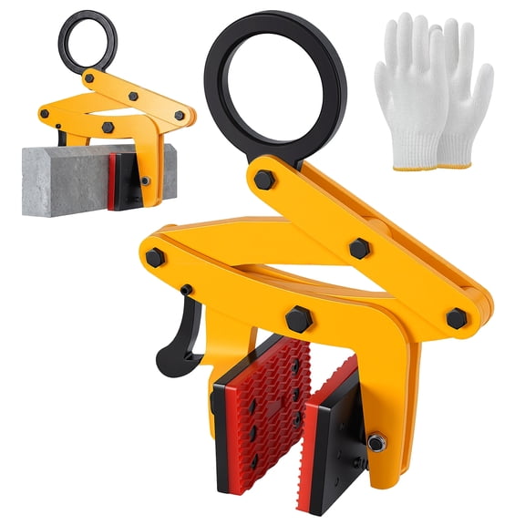 SHUO Y - Large Slab Stone Lifting Clamp Stone Carrying Clamp 0-2.6" A Shaped Granite Slab Lifting Clamp, Alloy Steel Granite Slab Lifter for Marble, Concrete Slabs, Bearing 705lbs