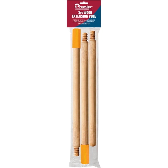 Shur-Line SHUR LINE 6530 Extension Pole 3 Piece Wood Extends to 40"  Residential Use, Standard Application