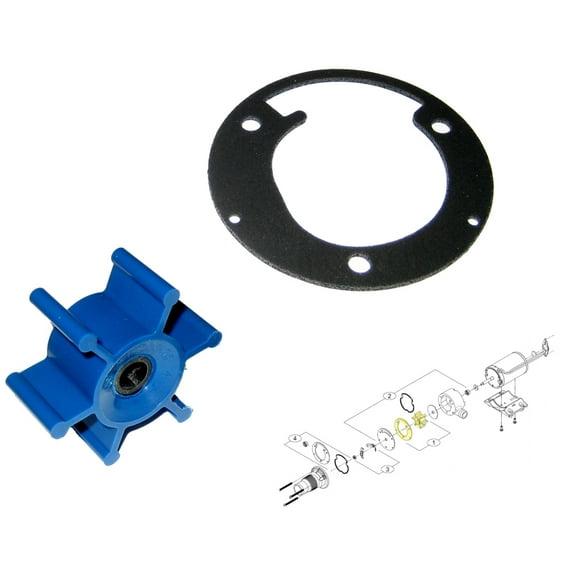 SHURFLO MACERATOR IMPELLER KIT INCLUDES GASKET