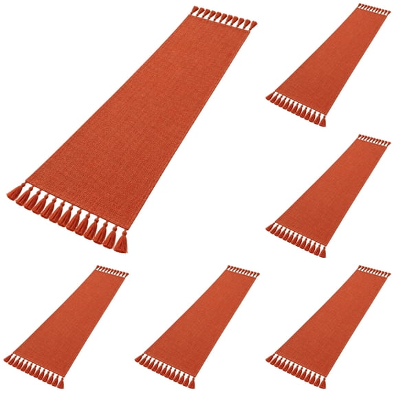 SHURUIMA Boho Table Runner with Handmade Tassels, Decorative Cloth ...